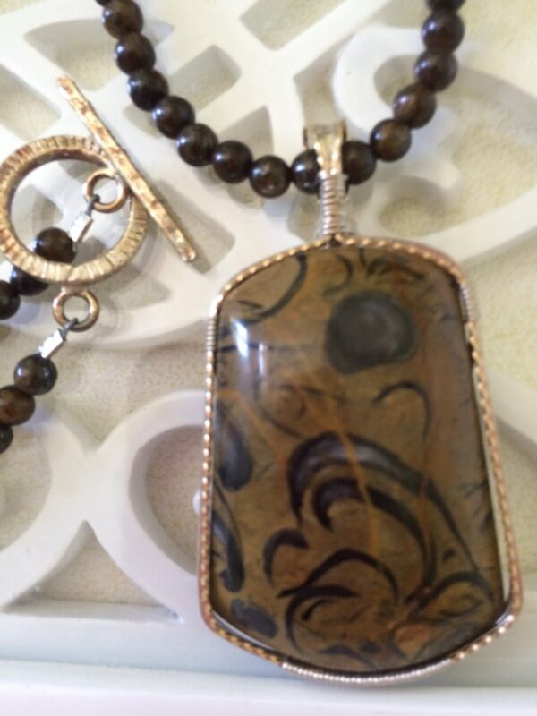 Product Image: Picture Jasper with Ancient Writings Pendant Necklace