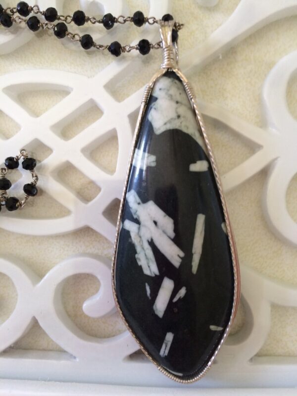 Product Image: Stunning Chinese Writing Stone Necklace Creation