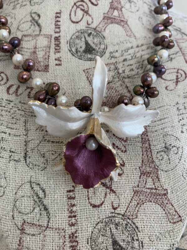 Product Image: Lovely Hand-Strung Pearls with a Vintage Focal Pin