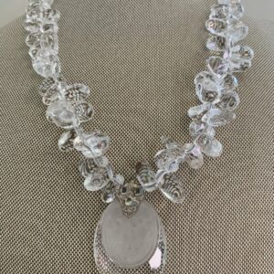 Product Image: Vintage (1930’s) Etched Glass Pendant Necklace