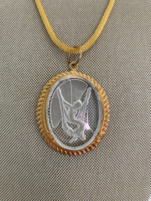 Product Image: Vintage Etched Glass Cameo Beauty