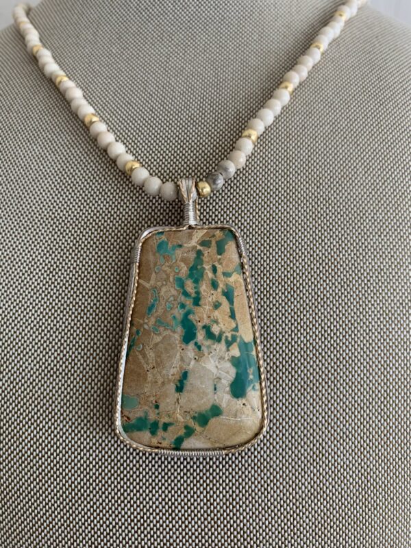 Product Image: Stunning Leopard Jasper Pendant Necklace