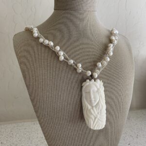 Product Image: Dragonfly Lady Pendant on a Pearl Strand