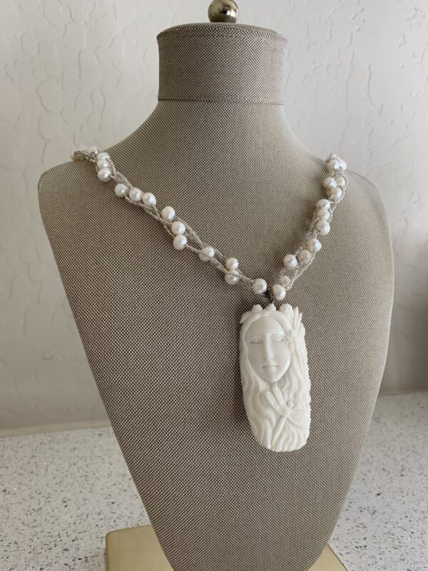 Product Image: Dragonfly Lady Pendant on a Pearl Strand