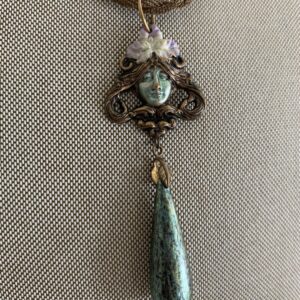 Product Image: Beautiful Vintage Hand-Painted Victorian Lady
