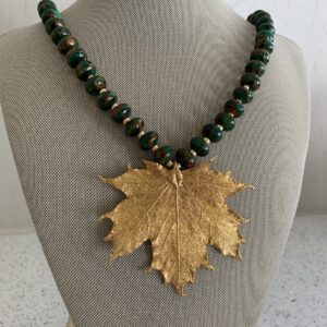 Product Image: Gold Maple Leaf Pendant Necklace