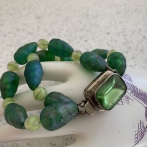 Product Image: Seaside Creation – Vintage Abalone Bracelet in Sterling