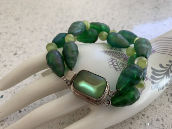 Product Image: 1930’s Vintage Green Crystal Bead Bracelet