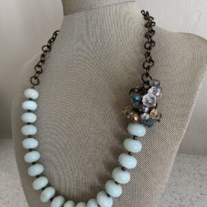 Product Image: Vintage Crystals, Glass Beads and Watch Chain Necklace