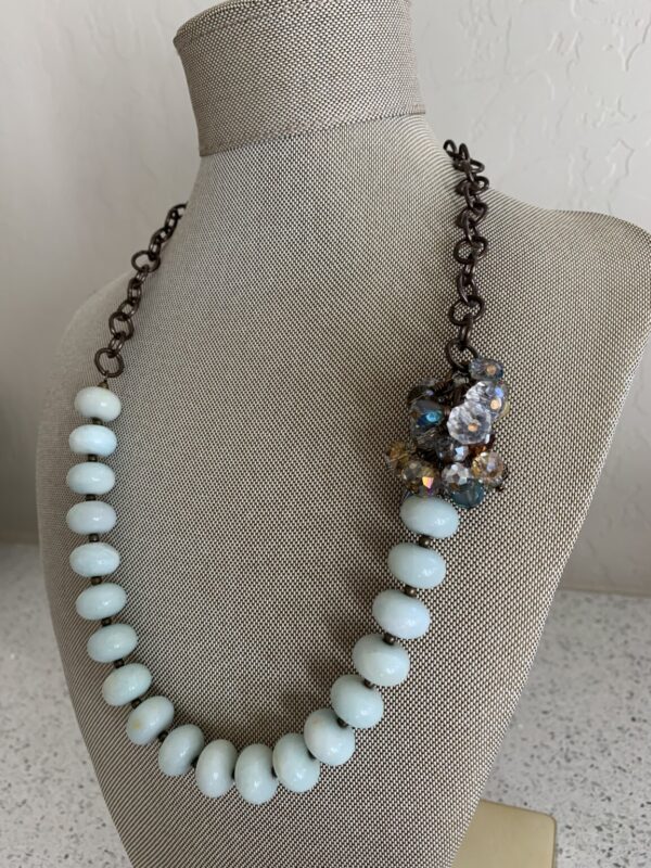 Product Image: Vintage Crystals, Glass Beads and Watch Chain Necklace