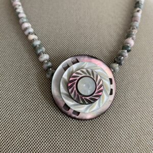 Product Image: Vintage Celluloid Collage Necklace