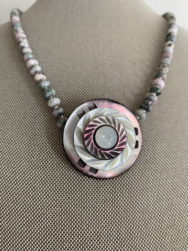 Product Image: Vintage Celluloid Collage Necklace