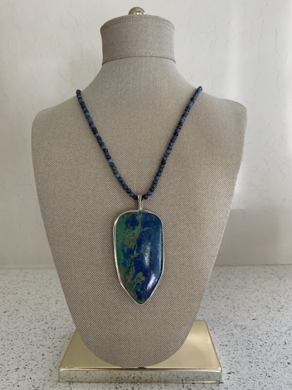 Product Image: Blue Sodalite Sweetheart Pendant Necklace
