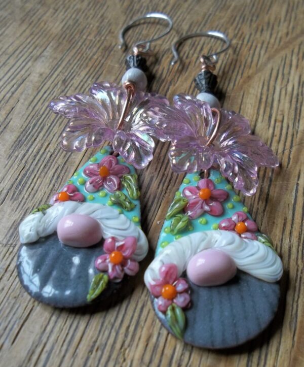 Product Image: Spring Enameled Gnome Earrings