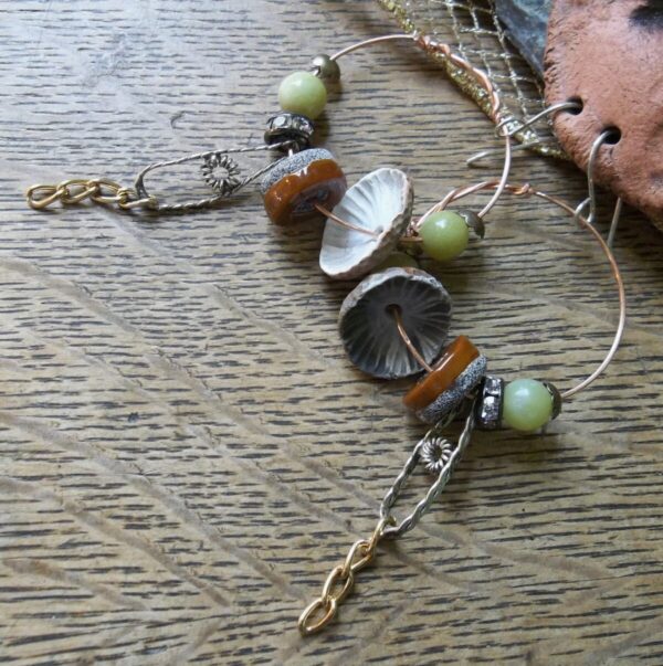 Product Image: Copper Hoop Wire Wrapped Earrings Bead Soup
