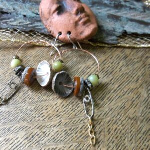 Product Image: Copper Hoop Wire Wrapped Earrings Bead Soup