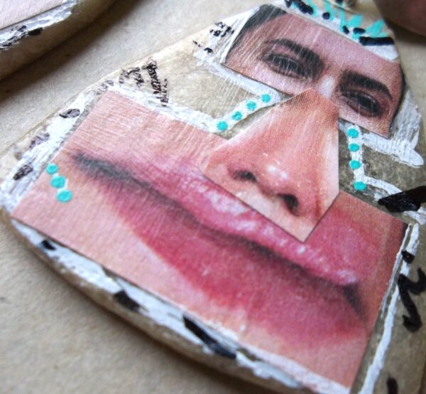 Product Image: Collaged Recycled Statement Earrings