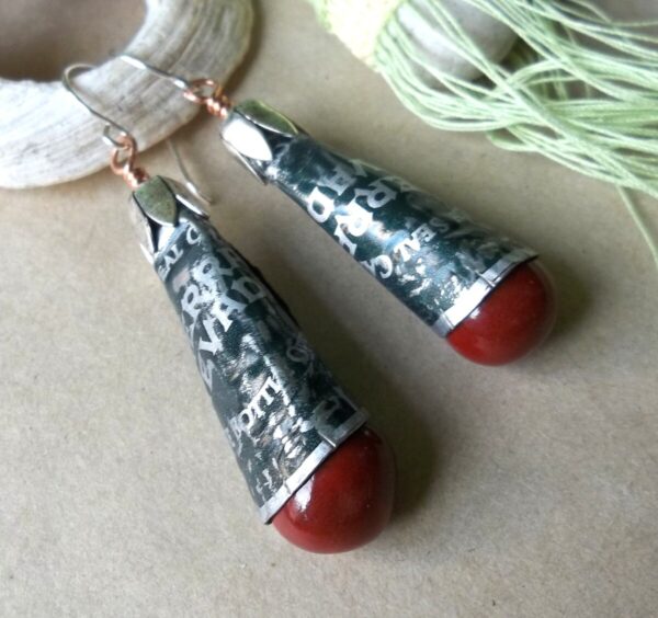 Product Image: Rolled Bottle Cap Earrings