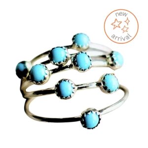 Product Image: Turquoise Dots Stack Ring