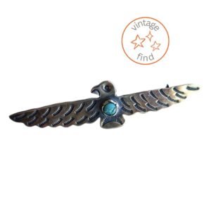 Product Image: Vintage Turquoise Thunderbird Pin