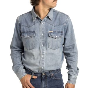 Santa Fe Marketplace The Wyatt Denim Shirt Product Image: The Wyatt Denim Shirt