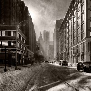 Product Image: New York Snow Scene, 2010, Gum over Cyanotype