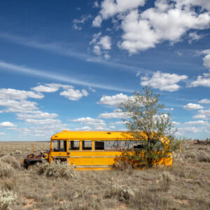 Product Image: School Bus, Encino, New Mexico, February 22, 2015