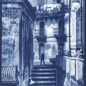 Product Image: Man Atop Staircase, Sicily, 2005, Gum over Cyanotype