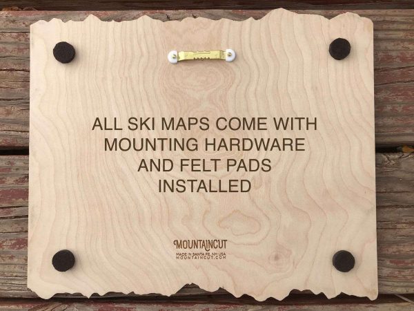 Product Image: Taos Ski Trail Map – Shadowbox Style with Personalization