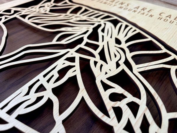 Product Image: Taos Ski Trail Map – Shadowbox Style with Personalization