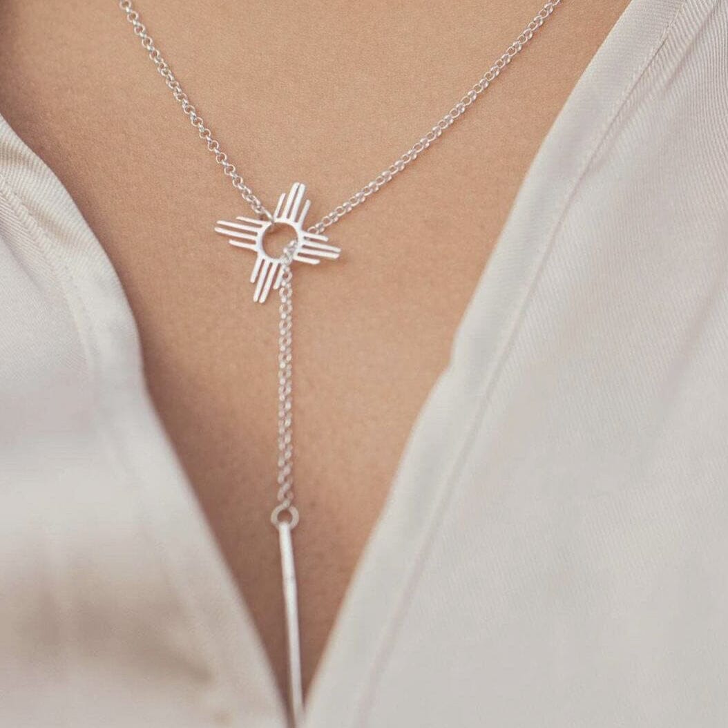 Santa Fe Marketplace Zia Lariat Necklace Product Image: Zia Lariat Necklace