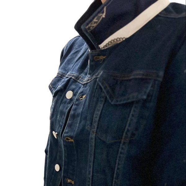 Product Image: Silk Scarf Denim Jacket