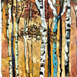 Product Image: Ski Basin Aspen Way 12 X 8 Oil Pastel