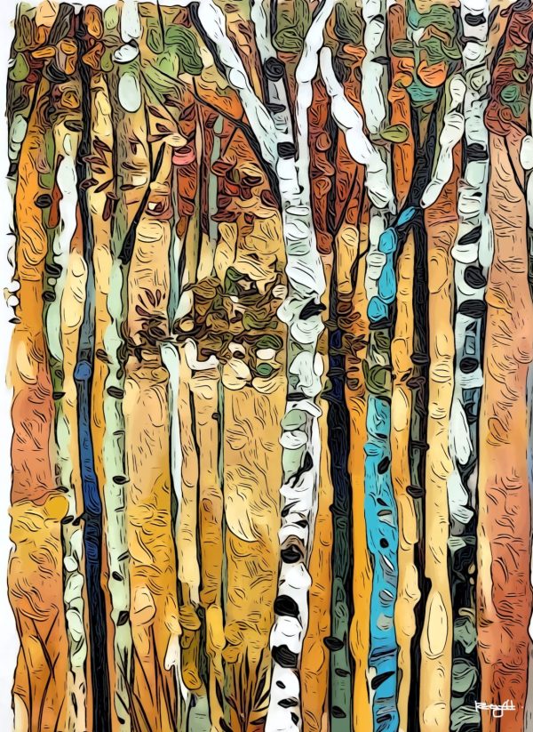 Product Image: Ski Basin Aspen Way 12 X 8 Oil Pastel