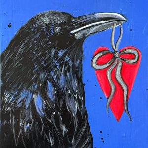 Product Image: Forever My Love — Original acrylic painting on 6×8 birch hardwood board (1″ deep)