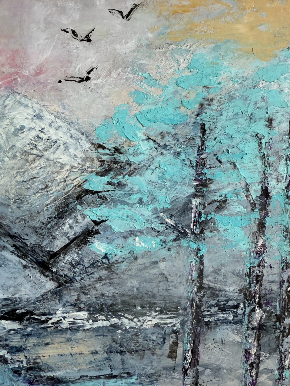 Santa Fe Marketplace I am the Expression of My Soul — Original oil and cold wax painting on 11×14 birch hardwood board (1.5″ deep) Product Image: I am the Expression of My Soul — Original oil and cold wax painting on 11×14 birch hardwood board (1.5″ deep)