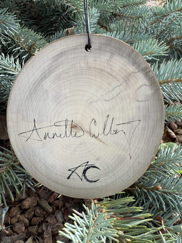 Product Image: Protector Wolf — Original Hand-Painted Aspen Wood Slice