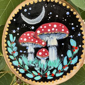 Product Image: Night Fantasy — Original Hand-Painted Aspen Wood Slice