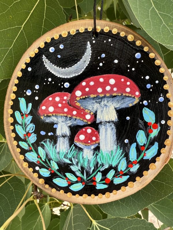 Product Image: Night Fantasy — Original Hand-Painted Aspen Wood Slice
