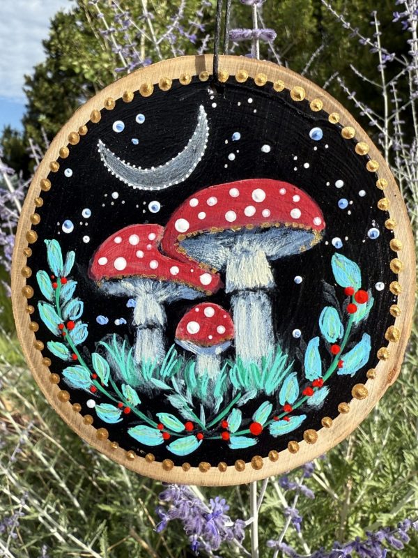 Product Image: Night Fantasy — Original Hand-Painted Aspen Wood Slice