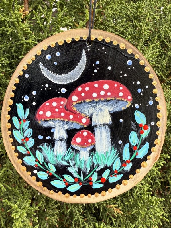Product Image: Night Fantasy — Original Hand-Painted Aspen Wood Slice