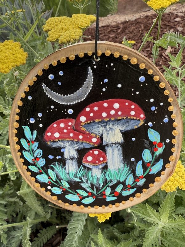 Product Image: Night Fantasy — Original Hand-Painted Aspen Wood Slice