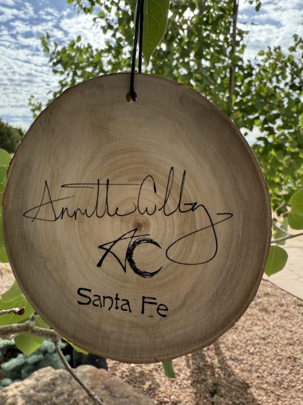 Product Image: Hummingbird Joy — Original Hand-Painted Aspen Wood Slice