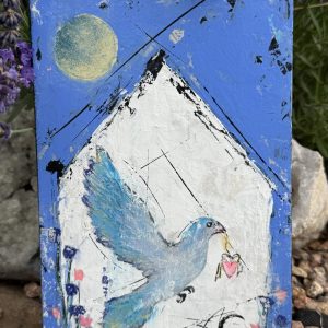 Product Image: Heartbeat — Acrylic on 7×5 Inch Painting Board