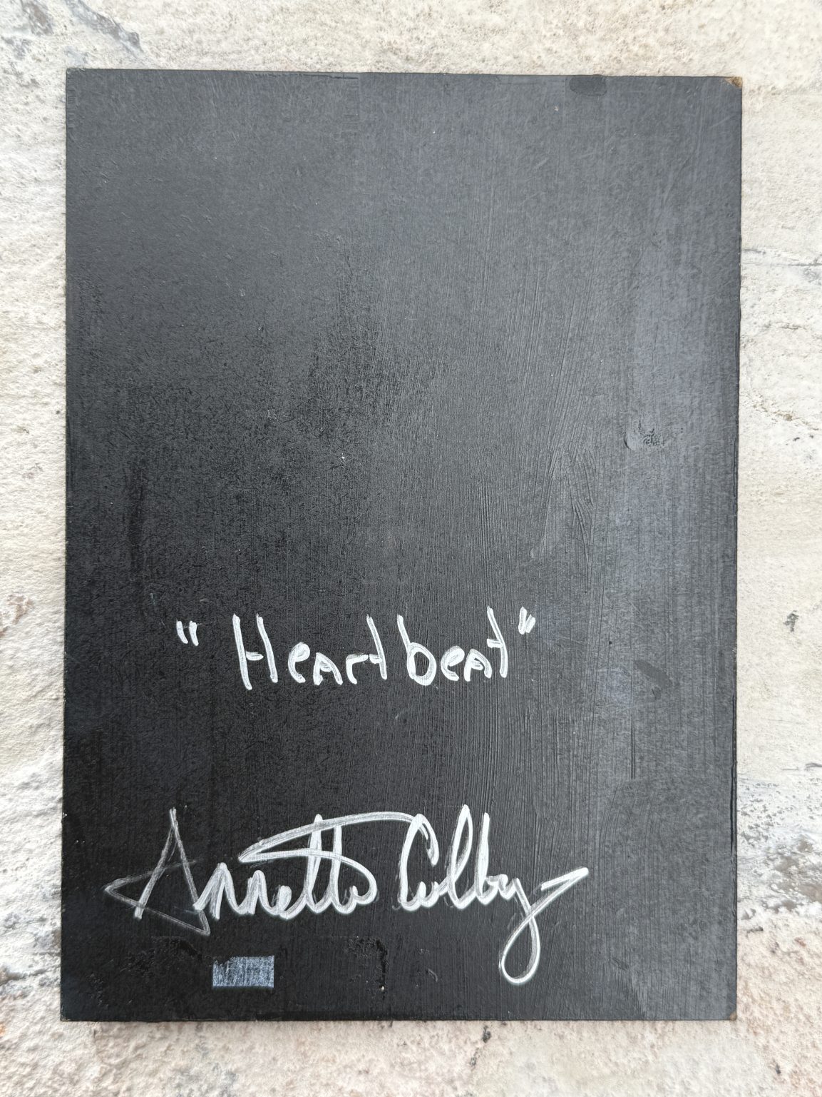 Santa Fe Marketplace Heartbeat — Acrylic on 7×5 Inch Painting Board Product Image: Heartbeat — Acrylic on 7×5 Inch Painting Board