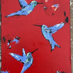 Product Image: Whispers in Flight – 6×8 Original Acrylic Painting