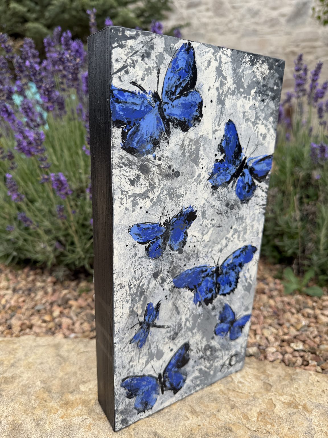 Santa Fe Marketplace Light — Original 6x12x1.5” | Acrylic on Hardwood Birch Board Product Image: Light — Original 6x12x1.5” | Acrylic on Hardwood Birch Board