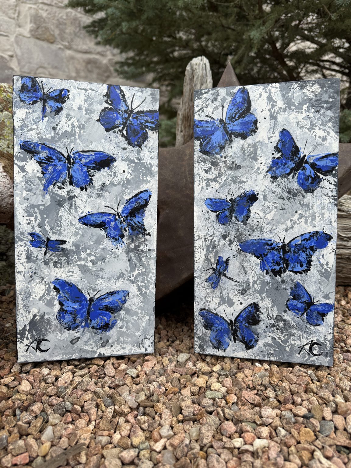 Santa Fe Marketplace Light — Original 6x12x1.5” | Acrylic on Hardwood Birch Board Product Image: Light — Original 6x12x1.5” | Acrylic on Hardwood Birch Board