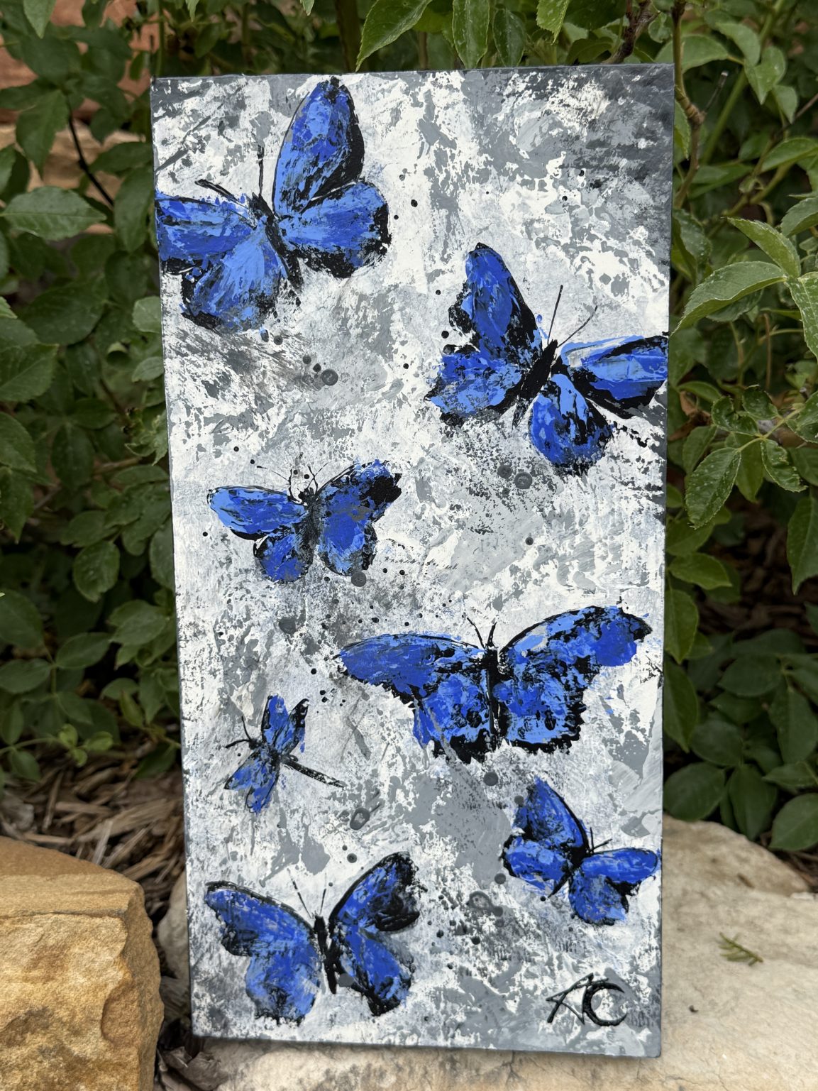 Santa Fe Marketplace Light — Original 6x12x1.5” | Acrylic on Hardwood Birch Board Product Image: Light — Original 6x12x1.5” | Acrylic on Hardwood Birch Board