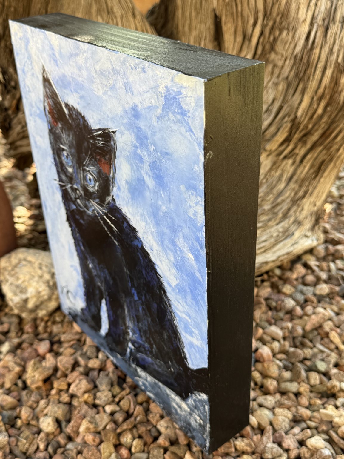 Santa Fe Marketplace Lost Without You — Original acrylic painting on 8×10 birch hardwood board (1.5″ deep) Product Image: Lost Without You — Original acrylic painting on 8×10 birch hardwood board (1.5″ deep)